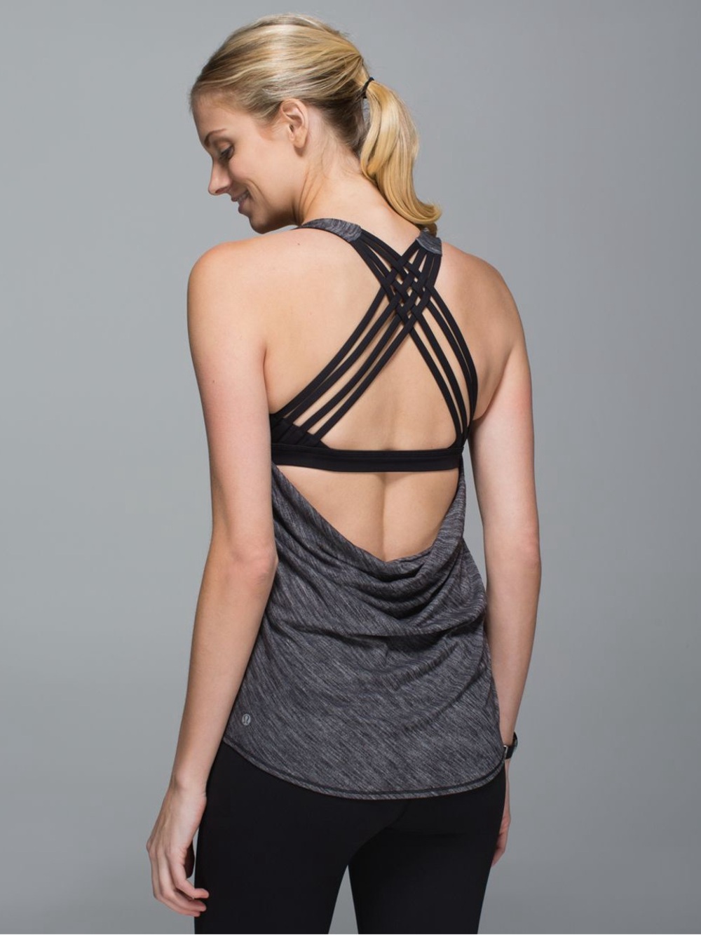 Lululemon Wild Tank Heathered Black / Black Women’s Size 12 🖤🍋✨